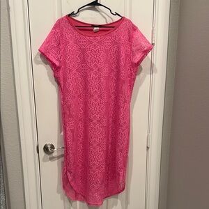 Love Pink Lace Maxi Dress